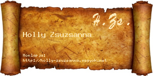 Holly Zsuzsanna névjegykártya