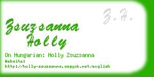 zsuzsanna holly business card